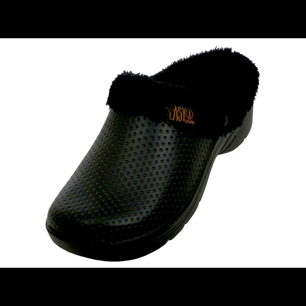 New Women's Faux Fur Lined Clog House Slipper